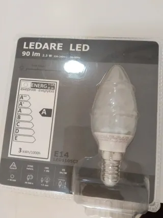 Lámpara araña cristal Ikea plata