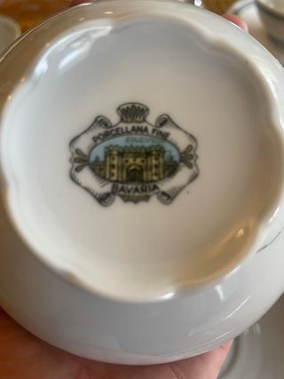 Set 6 Tazze Caffè Bavaria Porcellana