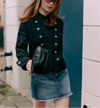 Americana Bershka botones negra Talla M