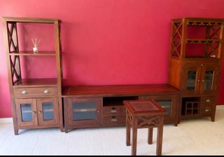 Conjunto Muebles Madera Maciza
