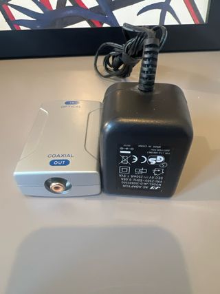 Convertidor Coaxial a Óptico