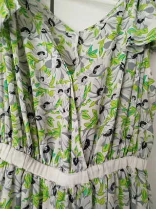 Vestido largo floral sin mangas