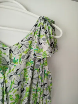 Vestido largo floral sin mangas