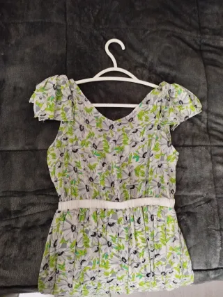 Vestido largo floral sin mangas