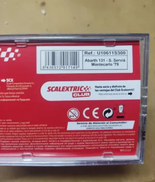Scalextric Classic 131 Abarth Montecarlo Servià