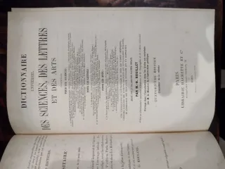 Dizionario Scienze Lettere e Arte, Hachette 1884