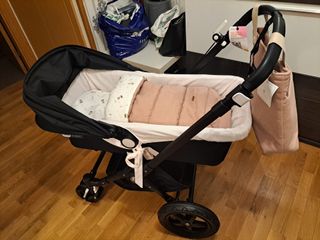 Saco capazo y bolsa silla bebé niña