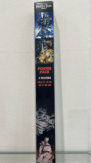 Pack 2 Pósters Attack on Titan 52x38 cm