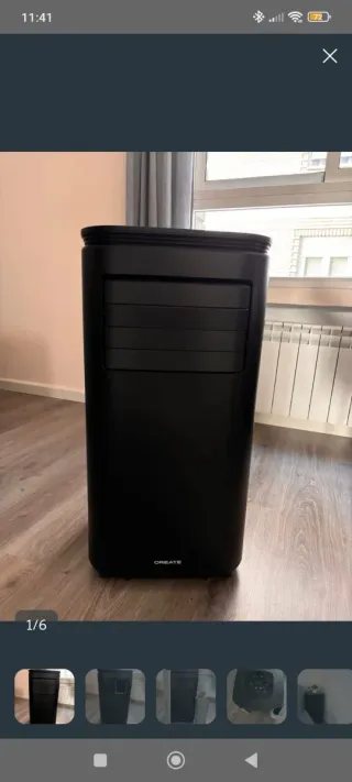 Aire Acondicionado Portátil CREATE Negro