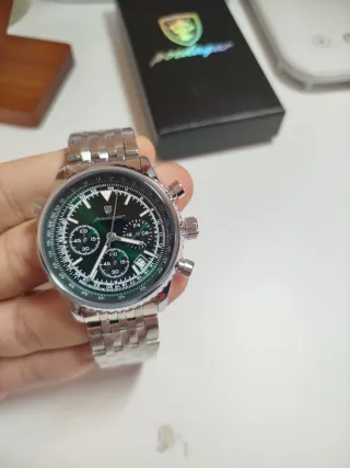 Reloj Poedagar Speedmaster Verde 43mm