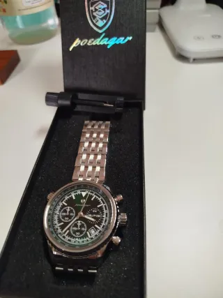 Reloj Poedagar Speedmaster Verde 43mm
