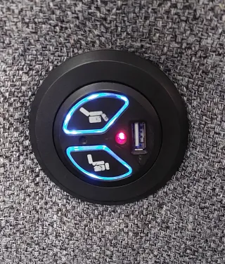 Sillón reclinable de tela