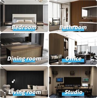 Paneles Acústicos Art3d Nogal Oscuro