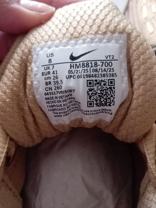 Nike Air Max TL 2.5 Talla 41 Dorado