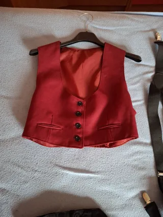 Traje de corto,cordobes,flamenco,campero negro y r