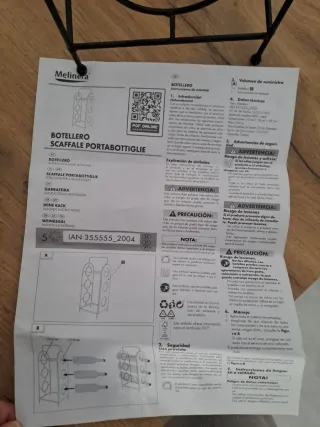 Botellero Melinera para 3 botellas