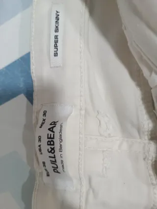 Pantalón vaquero hombre blanco