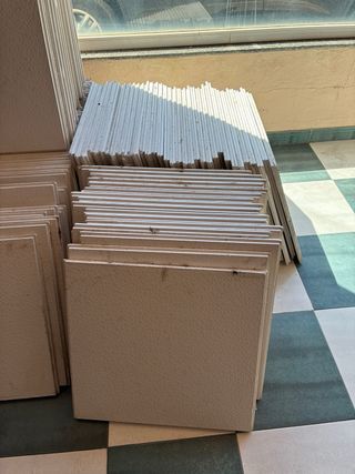 Lote Placas Falso Techo Yeso 60 x 60