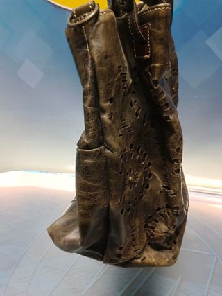 Bolso de mano elenco, piel, buen estado