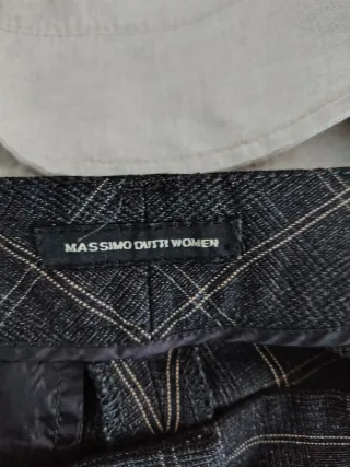 Pantalón Massimo Dutti cuadros gris