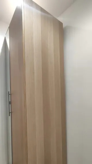 Armario Pax IKEA 75cm Madera y Plata