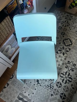 Sillas color azul verdoso