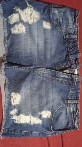 Minifaldas vaqueras Zara beige