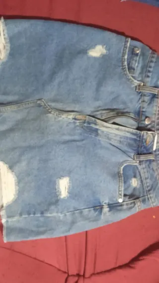 Minifaldas vaqueras Zara beige