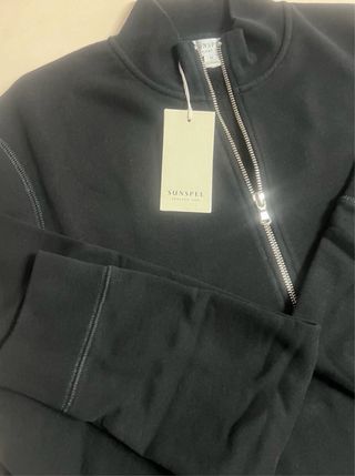 Casaco Sunspel fecho M preto