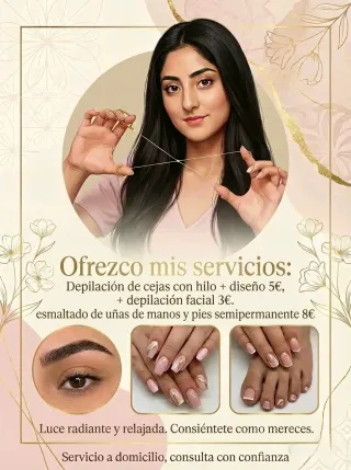Servicios de belleza: Depilación y esmaltado
