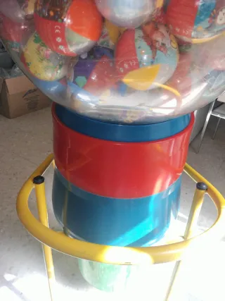 Máquina de bolas super poly con carga