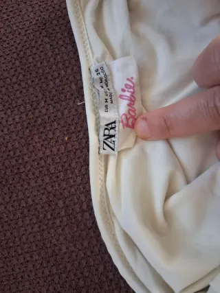 Bañador Barbie Zara Blanco roto