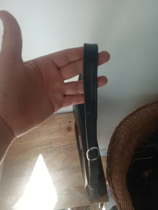 Bolso Piel Vintage Pierre Cardin Negro