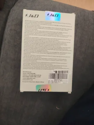 Cable J&D 6,35mm a 2 RCA Chapado Oro