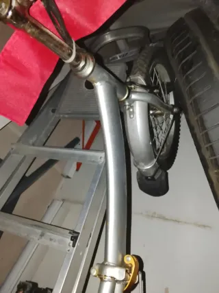 Bici plegable a batería mal estado