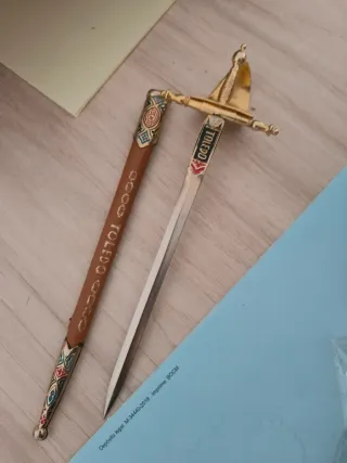 Abrecartas espada Toledo antiguo