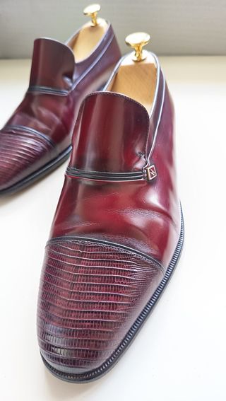 Moreschi Mocassini Rossi/Marrone Tg 41.5