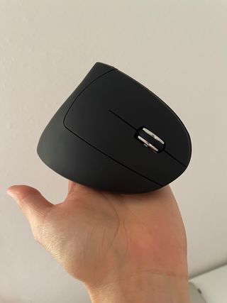 Ratón ergonómico negro