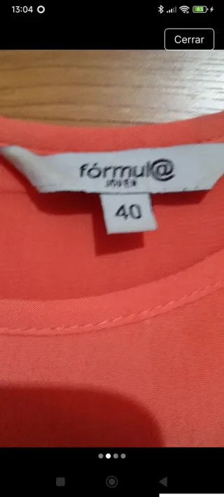 Vestido de verano naranja con cinturón