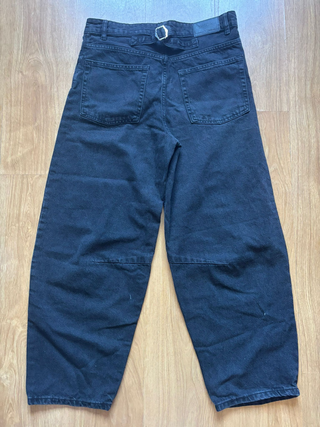 Talla M - Lefties - Pantalones Anchos Negros