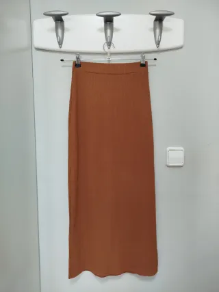 Falda larga Shein marrón talla S