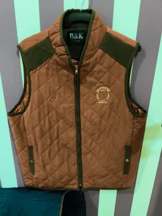 Chaleco acolchado marrón talla XL