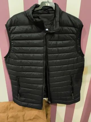 Chaleco acolchado marrón talla XL