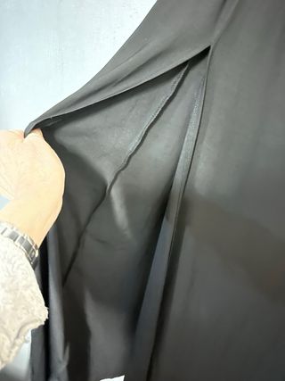 Abito lungo nero monospalla