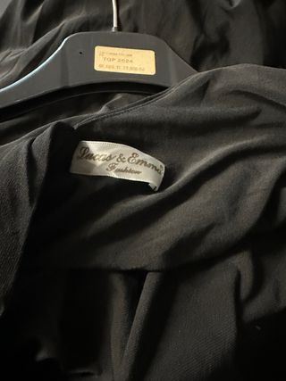 Abito lungo nero monospalla