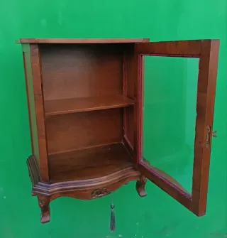 Vitrina Decorativa Madera y Cristal