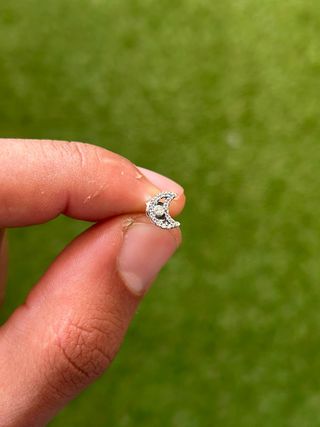 Pendientes Pandora Media Luna Circonitas Plata