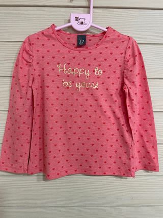 2 Camisetas Zara niña talla 3-4 años