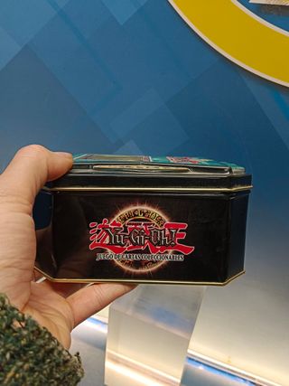Cartas, caja de cartas metálica, coleccionable, YU-GI-OH! konami, lata coleccionable