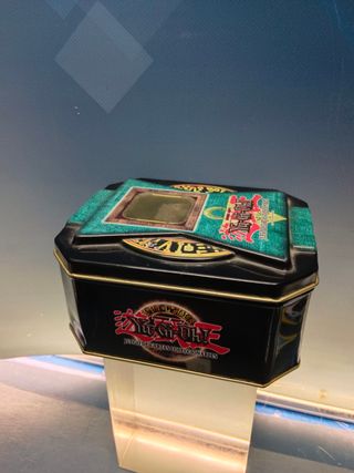 Cartas, caja de cartas metálica, coleccionable, YU-GI-OH! konami, lata coleccionable